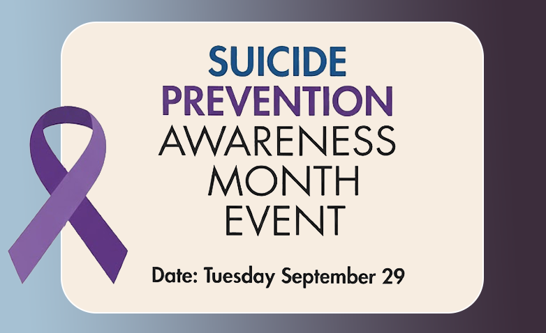 Suicide Prevention Awareness Month Community Event | September 29